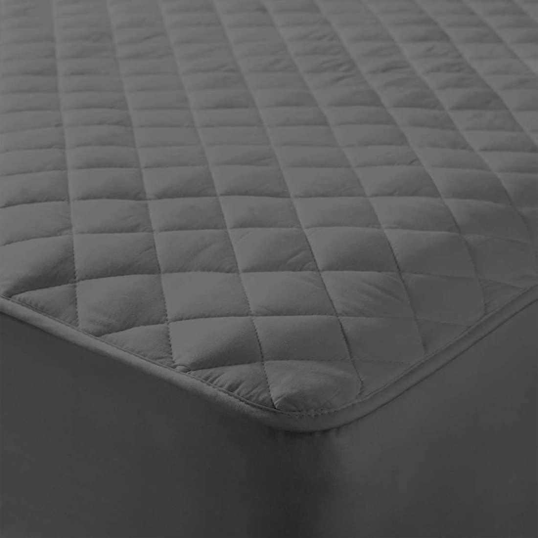 Waterproof Cotton Quilted Mattress Protector Breathable Hypoallergenic Noiseless Ultra Soft Fitted Bed Protector