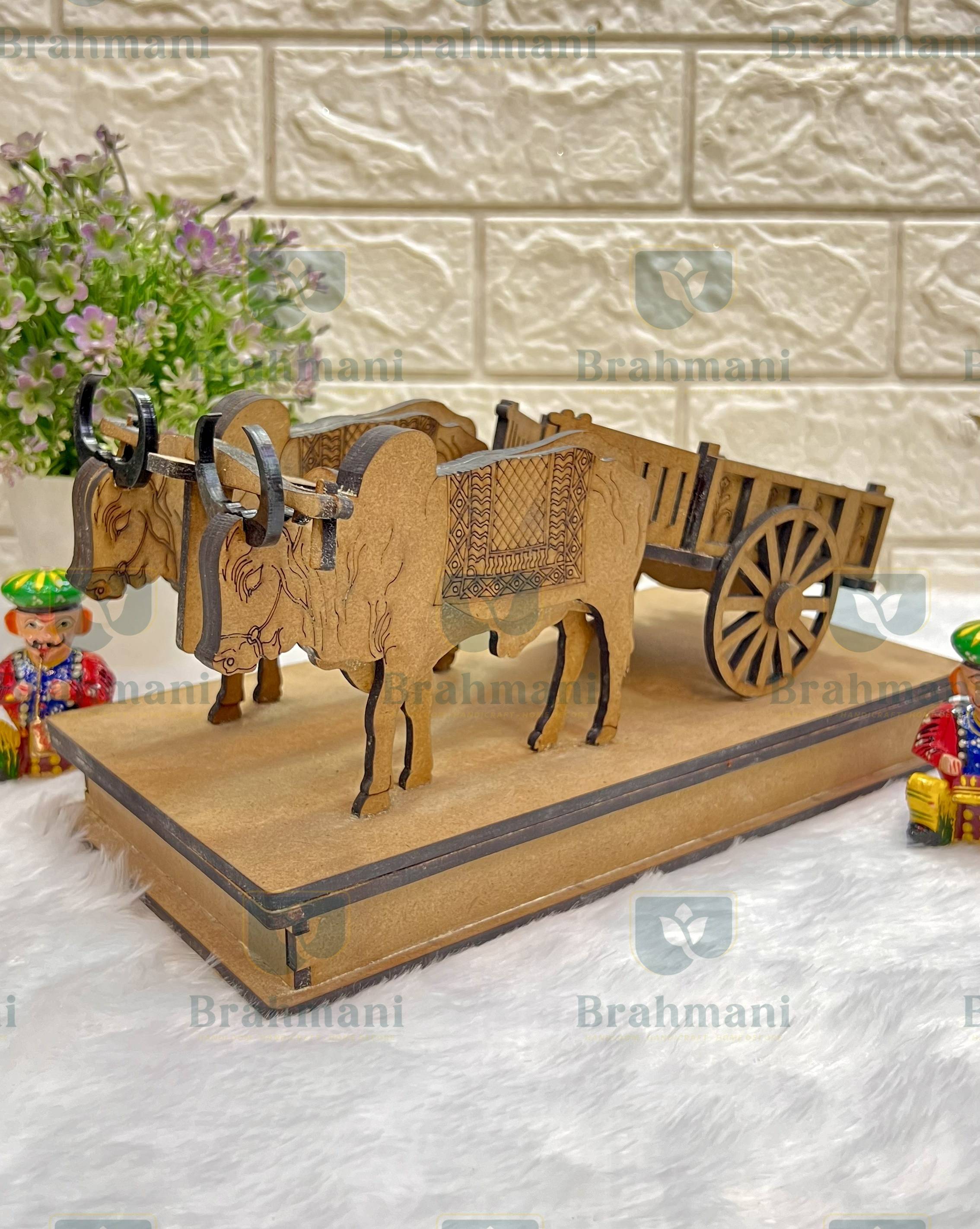 Beautiful Wooden Bullock Cart