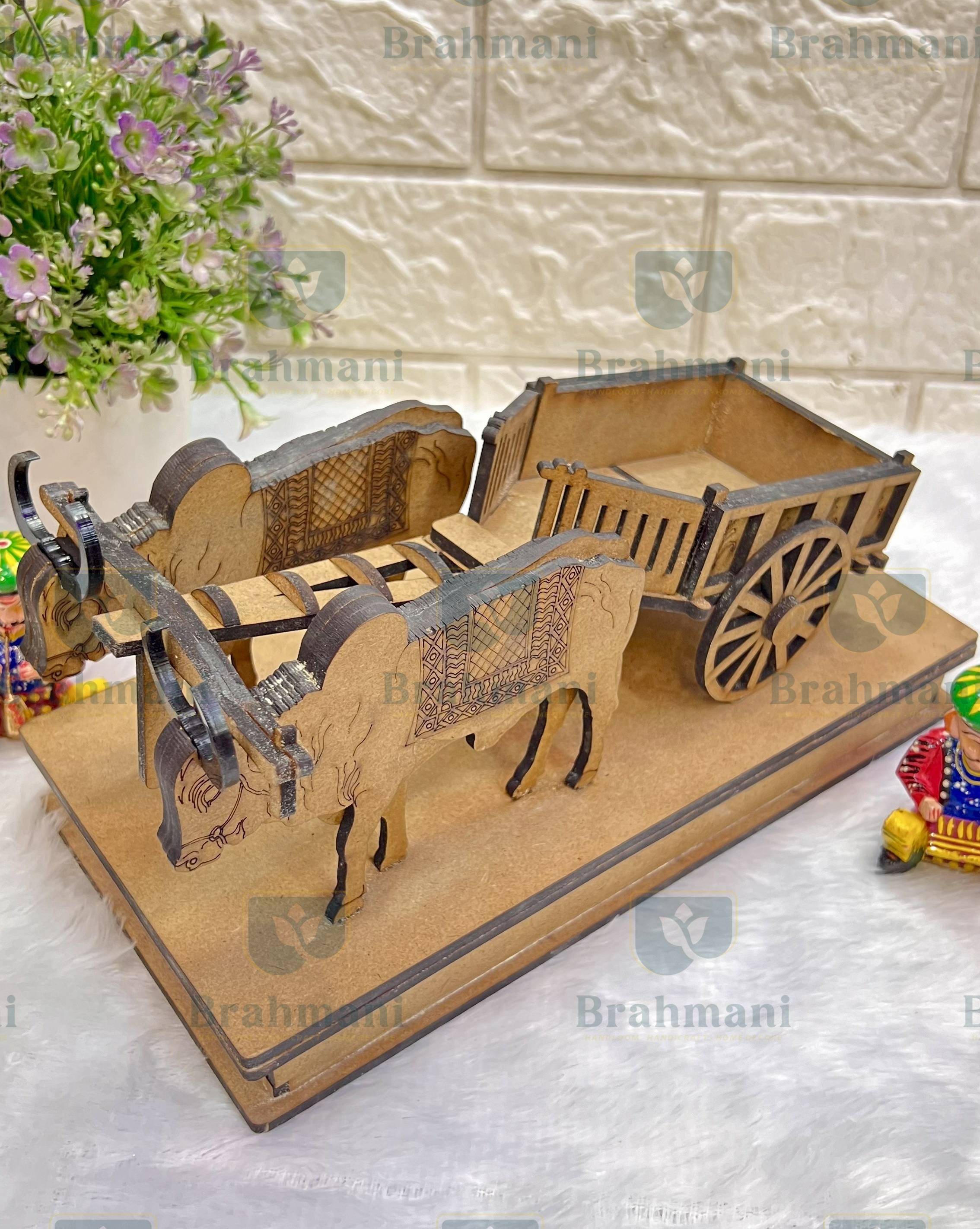 Beautiful Wooden Bullock Cart