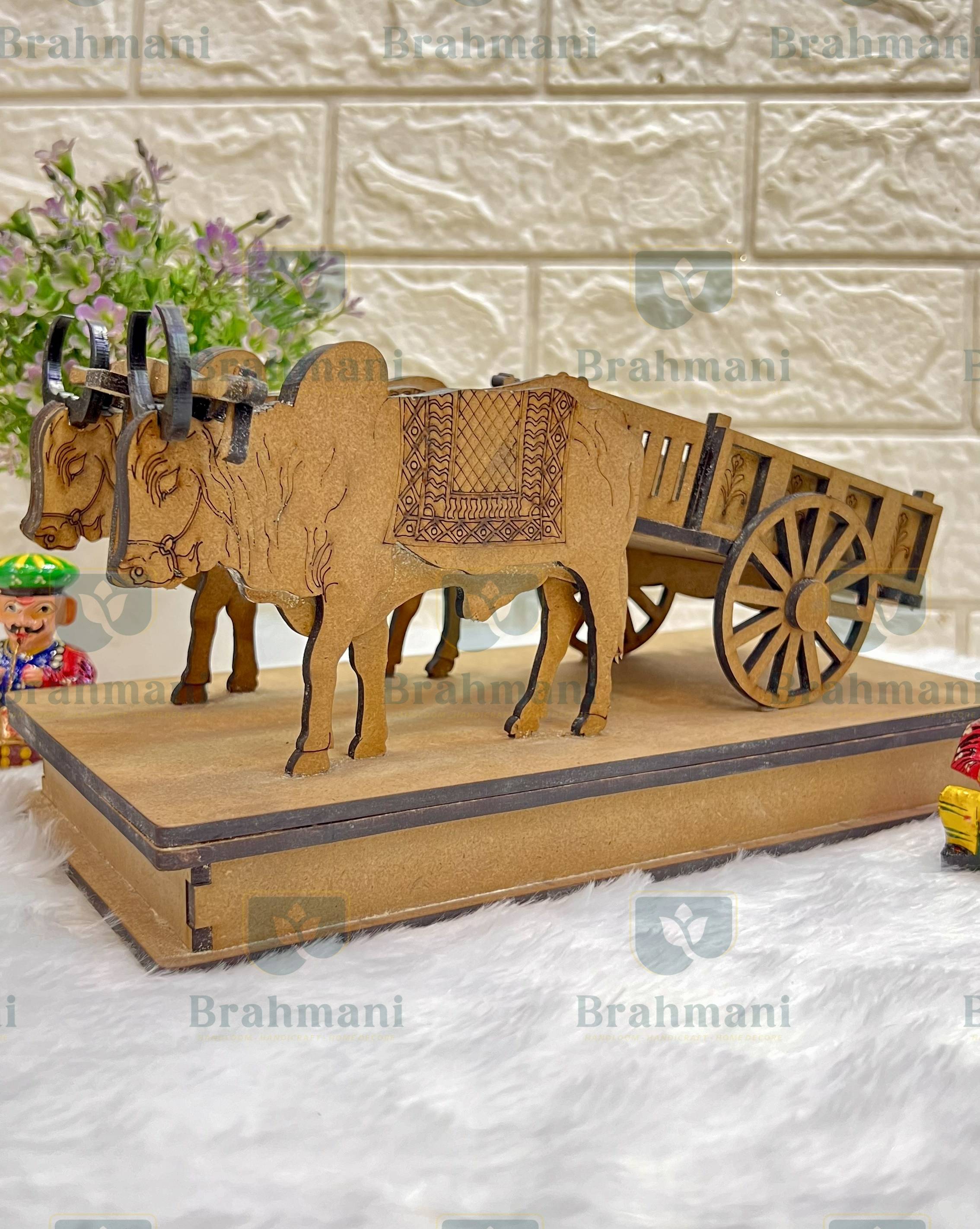 Beautiful Wooden Bullock Cart