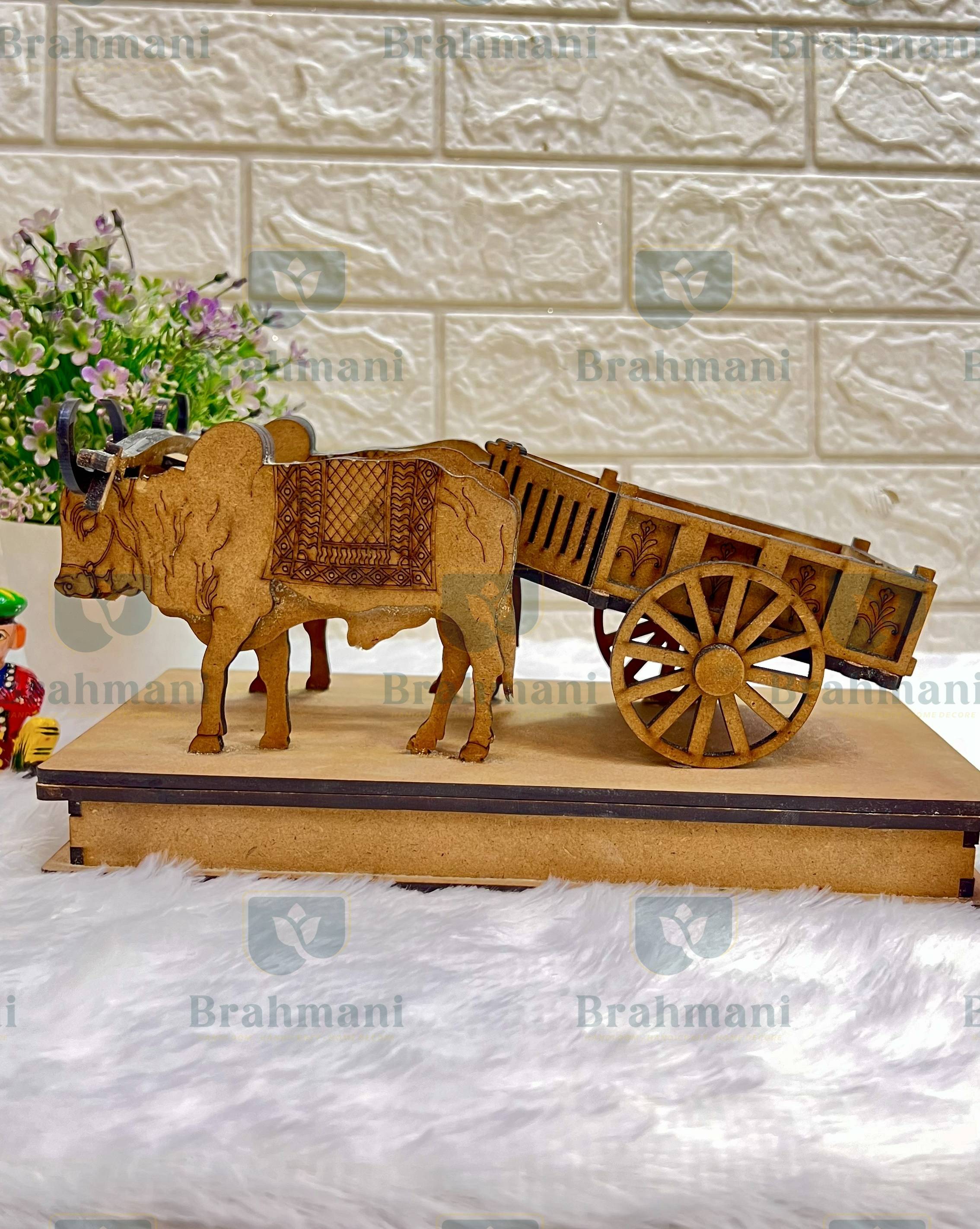 Beautiful Wooden Bullock Cart