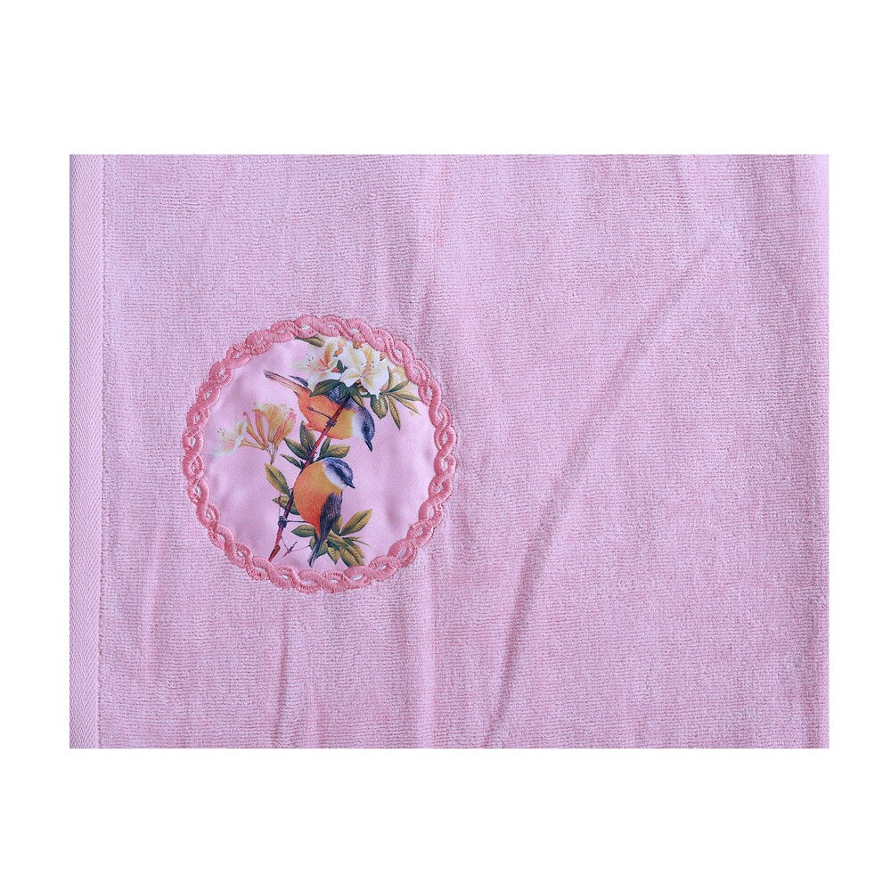 Rangoli Prima Dream Pink Cotton Towel Set (4 pcs)