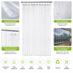 Waterproof Transparent PVC Window & Balcony Curtain | Crystal Clear Outdoor Rain & Dust Protection | Heavy-Duty Clear Curtain for Balcony, Windows & Outdoor AC